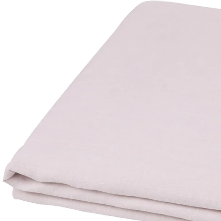 Light Pink Linen King Flat Sheet Photo 3