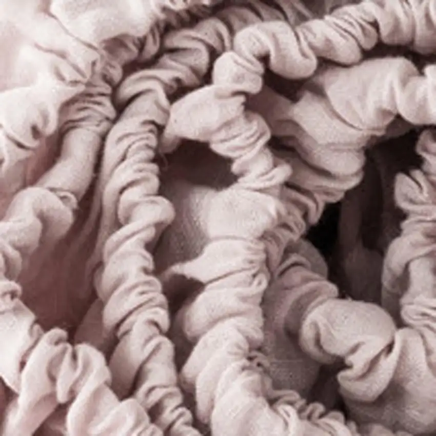 Light Pink Linen Twin Fitted Sheet Photo 4