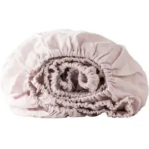 Photo of Light Pink Linen Twin Fitted Sheet