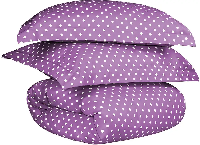 Lilac King Cotton Blend 600 Thread Count Washable Duvet Cover Set Photo 1
