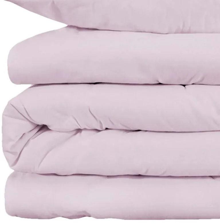 Lilac Queen Cotton Blend Washable Duvet Cover Set Photo 3