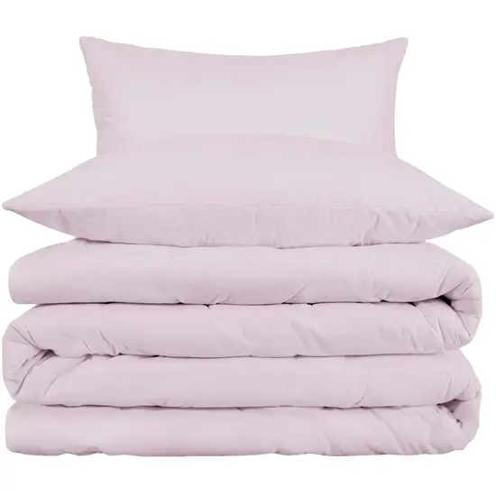 Lilac Queen Cotton Blend Washable Duvet Cover Set Photo 1