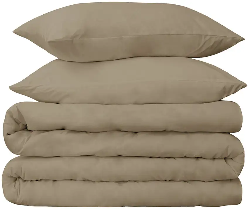 Linen  Cotton Blend 650 Thread Count Washable Duvet Cover Set Photo 1