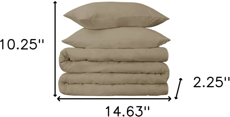 Linen Cotton Blend 650 Thread Count Washable Duvet Cover Set Photo 5