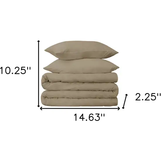 Linen  Cotton Blend 650 Thread Count Washable Duvet Cover Set Photo 5