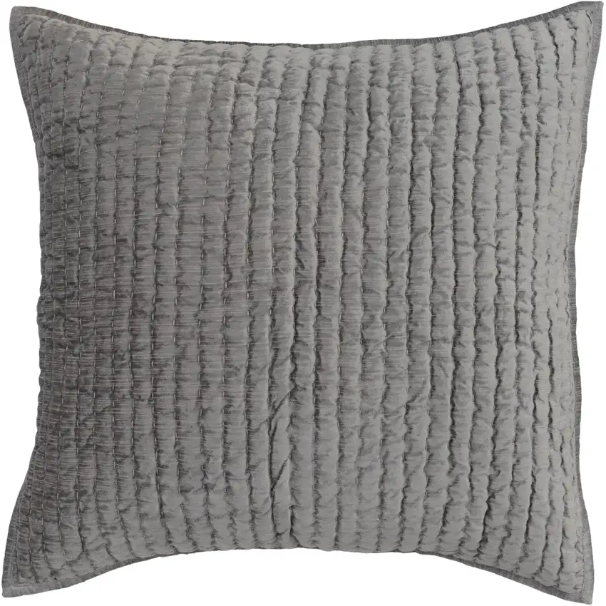 Lipa 26 Inch Square Handmade Euro Pillow Sham with Rayon Velvet Photo 1