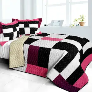 Photo of Love For A Child - 3PC Vermicelli - Quilted Patchwork Quilt Set (Full/Queen Size)