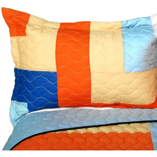 Love Parade -  3PC Vermicelli - Quilted Patchwork Quilt Set (Full/Queen Size) Photo 3