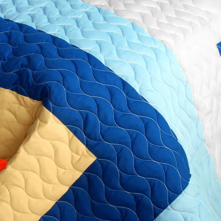 Love Parade - 3PC Vermicelli - Quilted Patchwork Quilt Set (Full/Queen Size) Photo 4