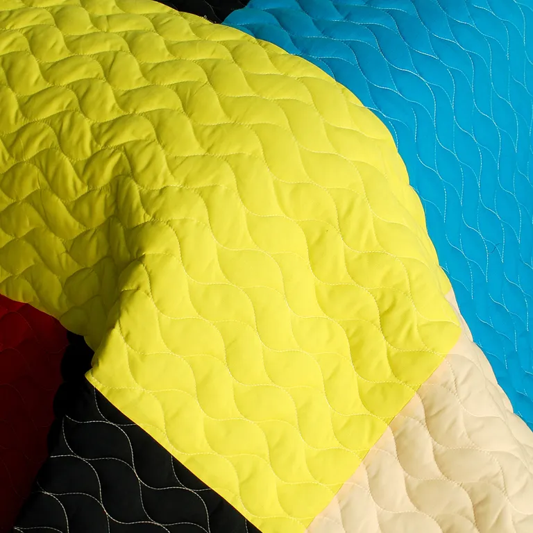 Love in Sunlight - 3PC Vermicelli-Quilted Patchwork Quilt Set (Full/Queen Size) Photo 3