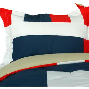 Photo of Loving Lorraine - Quilted Patchwork Down Alternative Comforter Set (Twin Size)