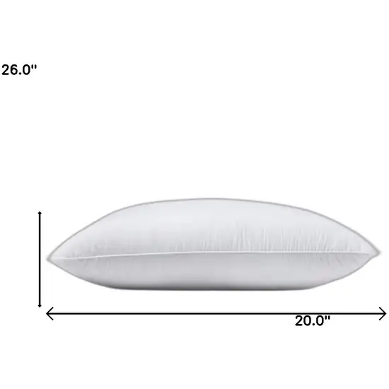 Lux Sateen Down Alternative Standard Size Firm Pillow Photo 4
