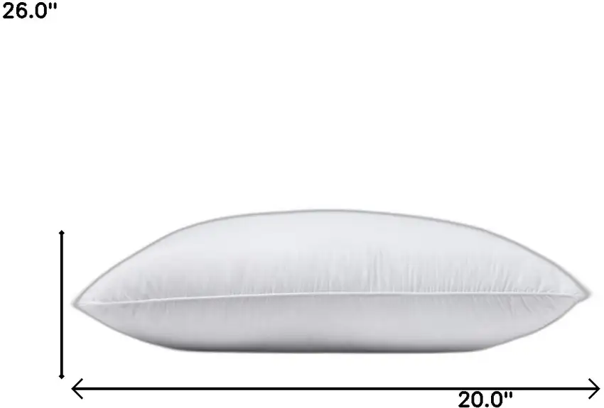Lux Sateen Down Alternative Standard Size Firm Pillow Photo 4