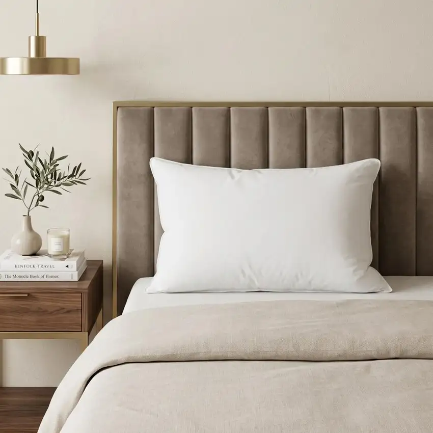 Lux Sateen Down Alternative King Size Firm Pillow Photo 1