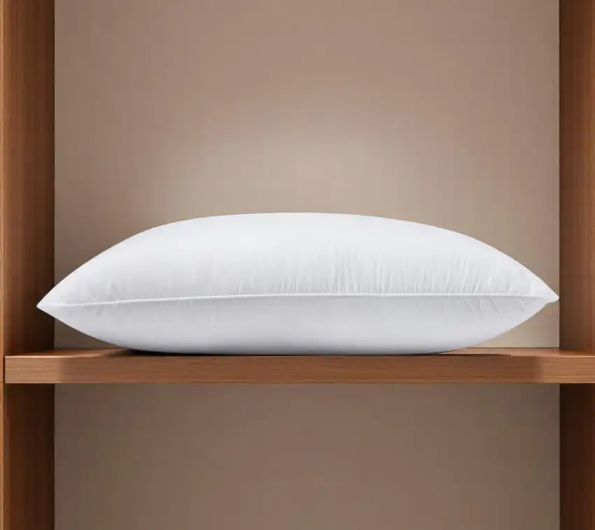 100% Cotton Lux Sateen Down Alternative Medium Hypoallergenic Queen Size Bed Pillow Photo 2