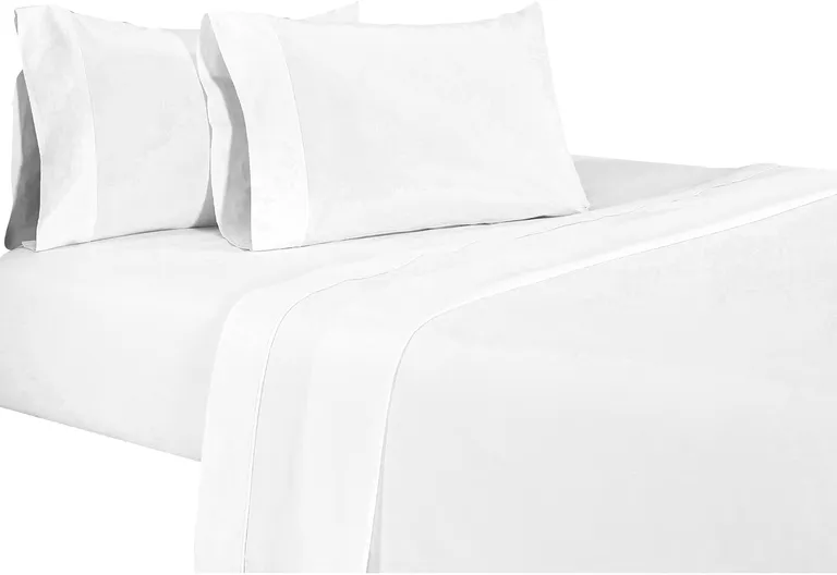 Matt 4 Piece California King Bed Sheet Set, Soft Organic Cotton Photo 1
