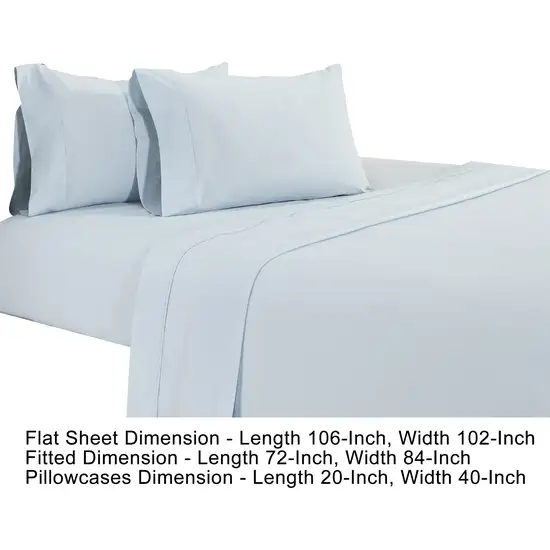 Matt 4 Piece California King Bed Sheet Set, Soft Organic Cotton Photo 5