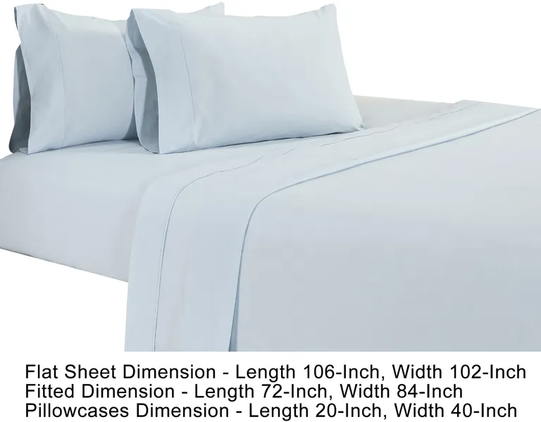 Matt 4 Piece California King Bed Sheet Set, Soft Organic Cotton Photo 5