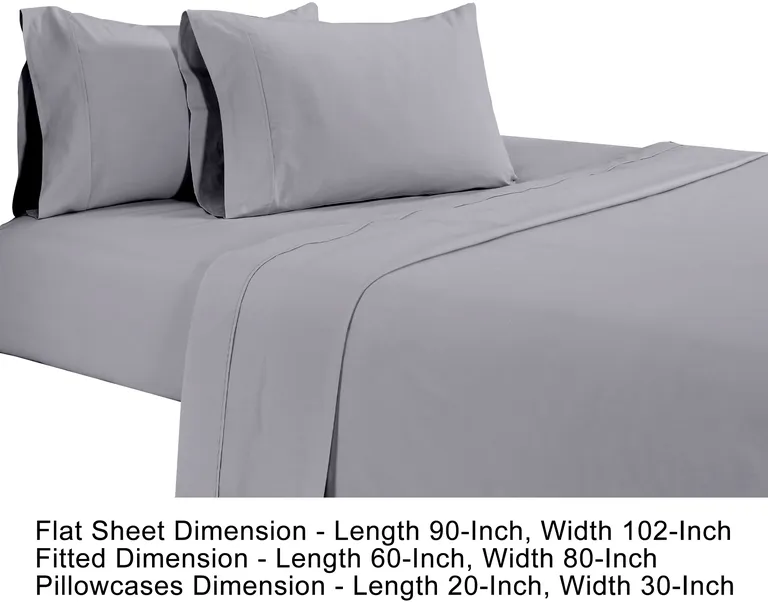 Matt 4 Piece Queen Bed Sheet Set, Soft Organic Cotton Photo 5