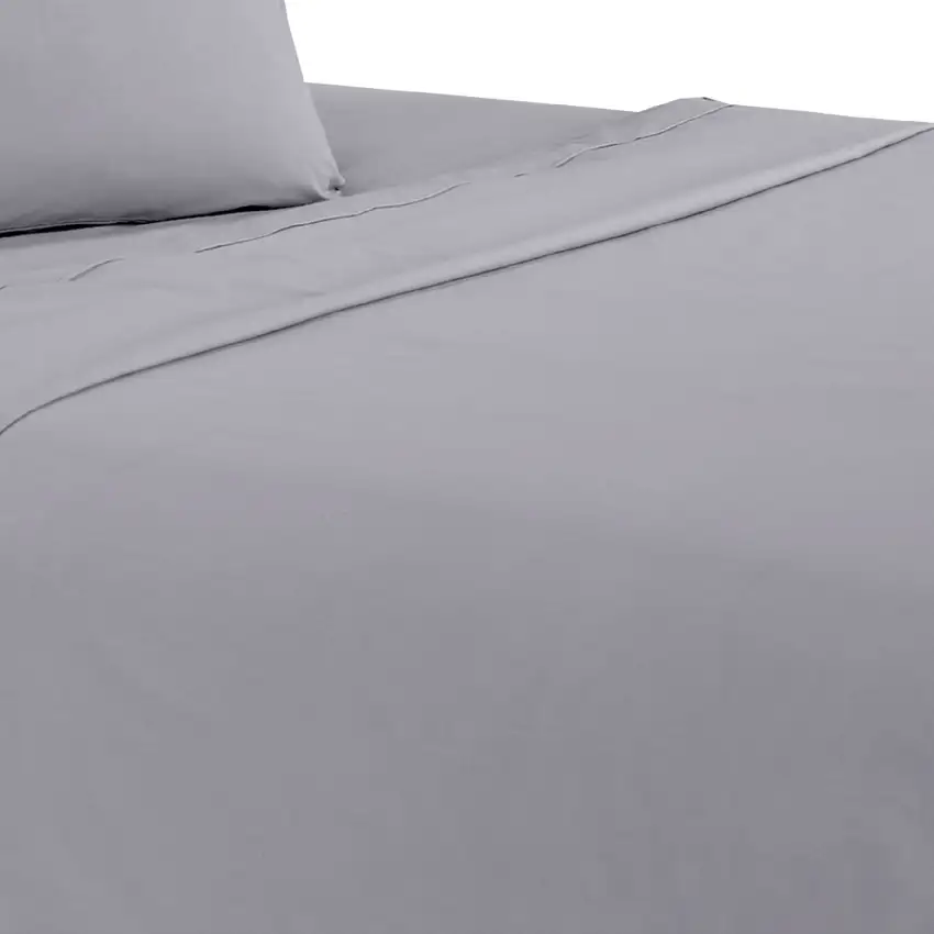 Matt 4 Piece Queen Bed Sheet Set, Soft Organic Cotton Photo 4