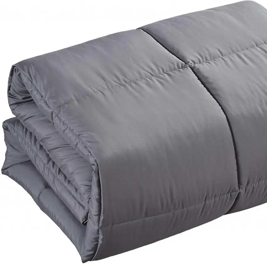 Dark Gray  Polyester Thread Count Down Alternative Comforter Photo 4