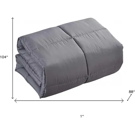 Dark Gray  Polyester Thread Count Down Alternative Comforter Photo 7