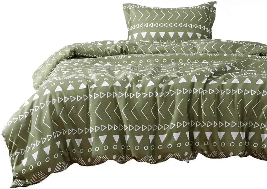 Sage  Microfiber 1400 Thread Count Washable Duvet Cover Set Photo 2