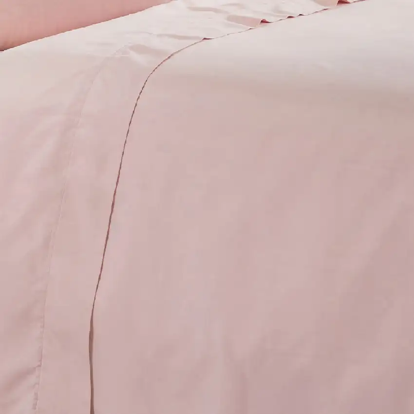 Minka 6 Piece California King Bed Sheet Set, Antimicrobial Microfiber, Pink Photo 2