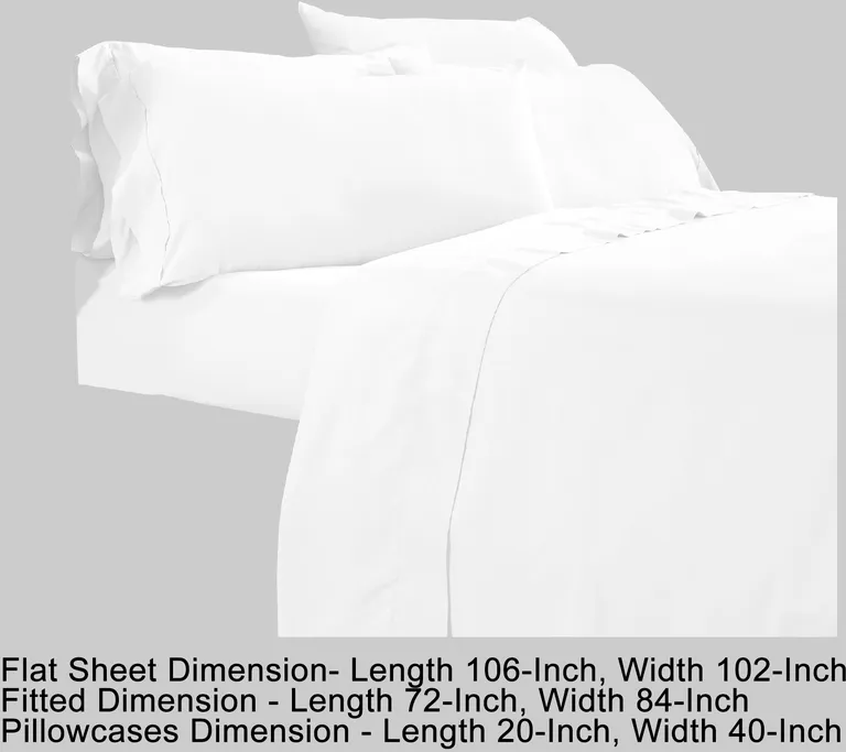 Minka 6 Piece California King Bed Sheet Set, Soft Microfiber Photo 5