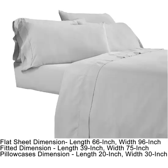 Minka 4 Piece Twin Bed Sheet Set, Soft Antimicrobial Microfiber Photo 5