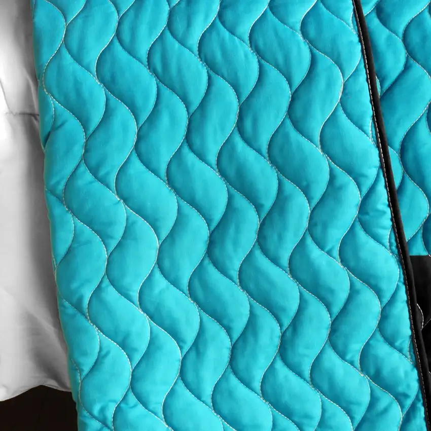 Minor Cause -  Vermicelli-Quilted Patchwork Geometric Quilt Set Full/Queen Photo 3