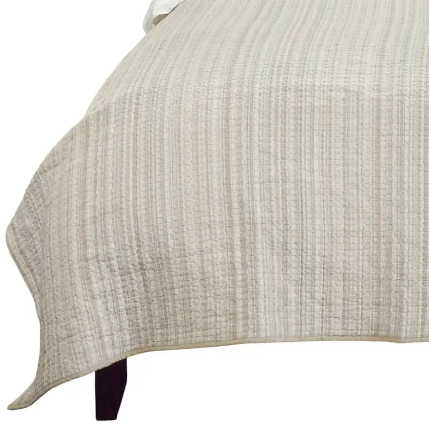 Multi- Earth Tones Queen 100% Cotton 300 Thread Count Machine Washable Down Alternative Comforter Photo 3