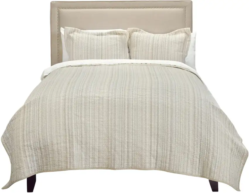 Multi- Earth Tones Queen 100% Cotton 300 Thread Count Machine Washable Down Alternative Comforter Photo 1