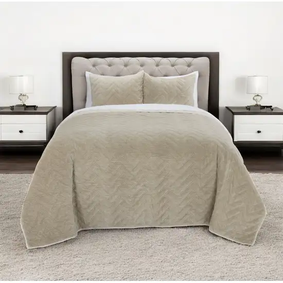 Natural King 100% Cotton 300 Thread Count Dry Clean Only Down Alternative Comforter Photo 1