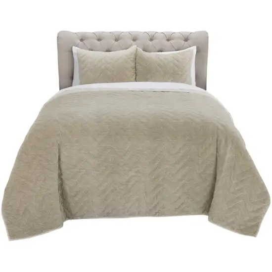 Natural King 100% Cotton 300 Thread Count Dry Clean Only Down Alternative Comforter Photo 2