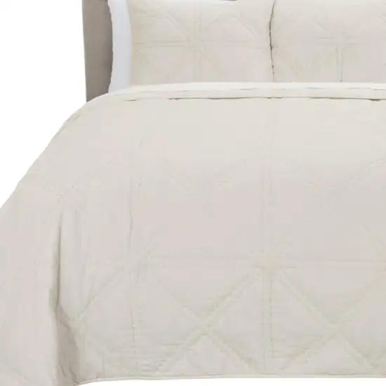 Natural King 100% Cotton 300 Thread Count Machine Washable Down Alternative Comforter Photo 3