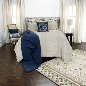 Photo of Natural King 100% Cotton 300 Thread Count Machine Washable Down Alternative Comforter