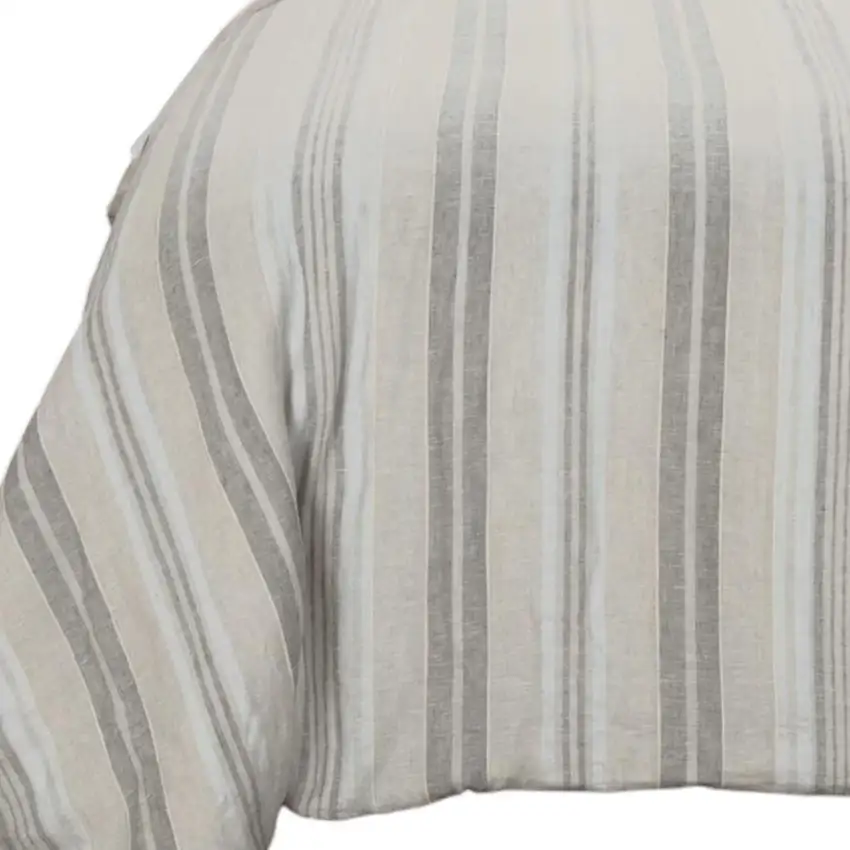 Natural King Linen Washable Polyester Duvet Cover Photo 3