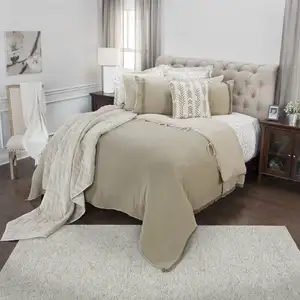 Photo of Queen 100% Cotton 300 Thread Count Machine Washable Down Alternative Comforter