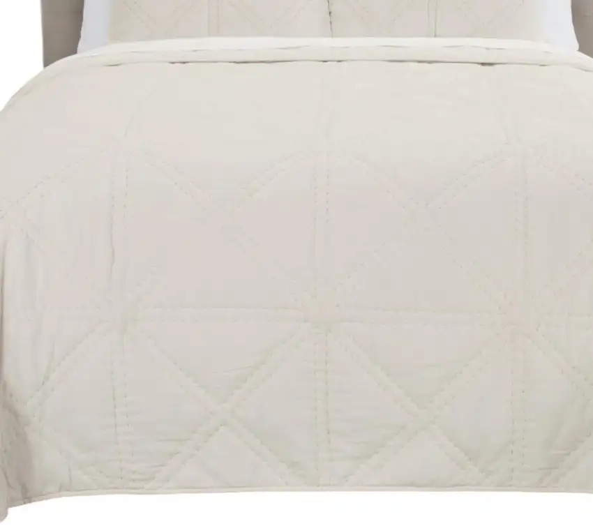 Natural Queen 100% Cotton 300 Thread Count Machine Washable Down Alternative Comforter Photo 4