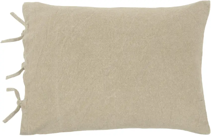 Natural Queen Cotton Washable Polyester Duvet Cover Set With Two Shams Photo 4