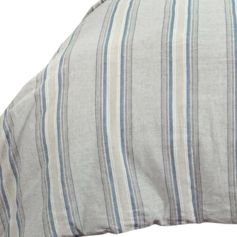 Natural Queen Linen Dry Clean Only Polyester Duvet Cover Photo 3