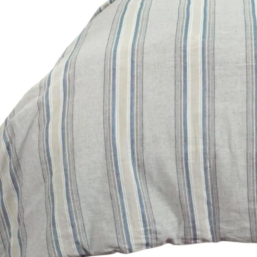 Natural Queen Linen Dry Clean Only Polyester Duvet Cover Photo 3