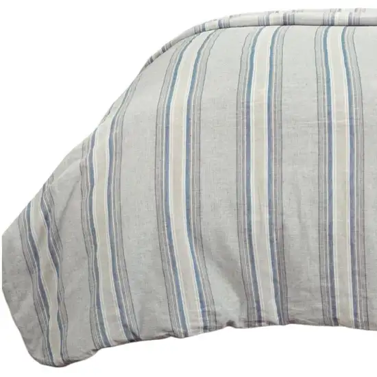 Natural Queen Linen Dry Clean Only Polyester Duvet Cover Photo 4