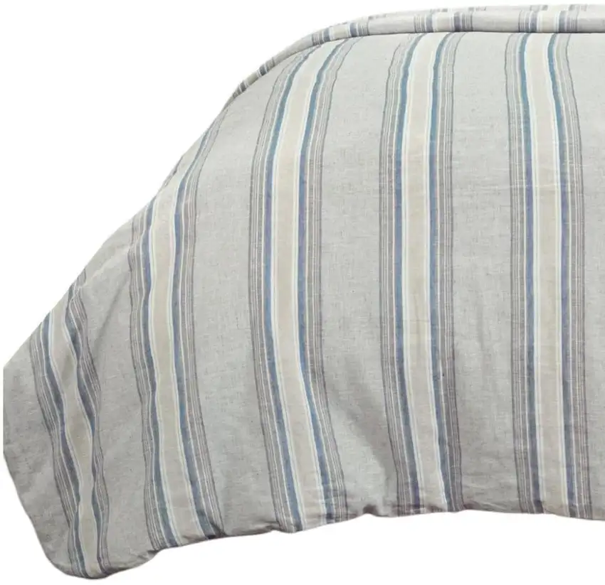 Natural Queen Linen Dry Clean Only Polyester Duvet Cover Photo 4