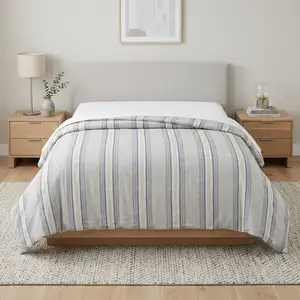 Photo of Natural Queen Linen Dry Clean Only Polyester Duvet Cover