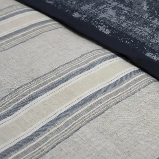 Natural Queen Linen Dry Clean Only Polyester Duvet Cover Photo 5