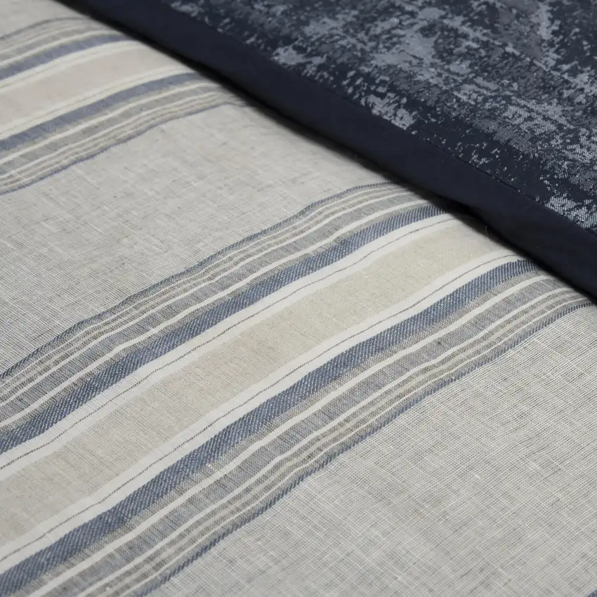 Natural Queen Linen Dry Clean Only Polyester Duvet Cover Photo 5