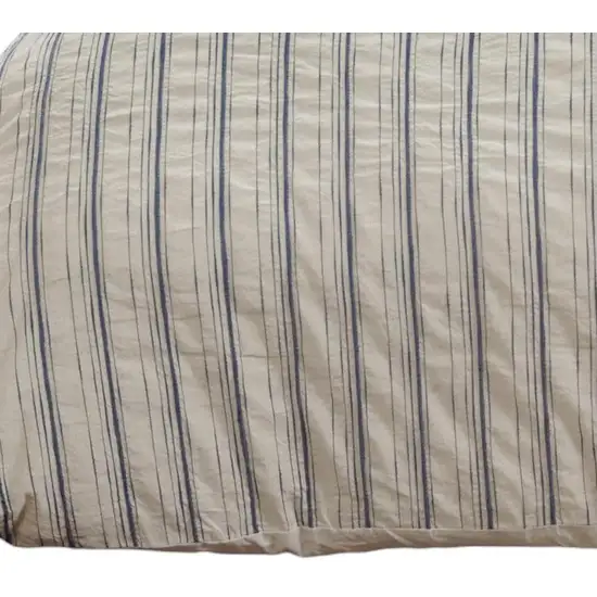 Natural Queen Linen Dry Clean Only Polyester Duvet Cover Photo 3
