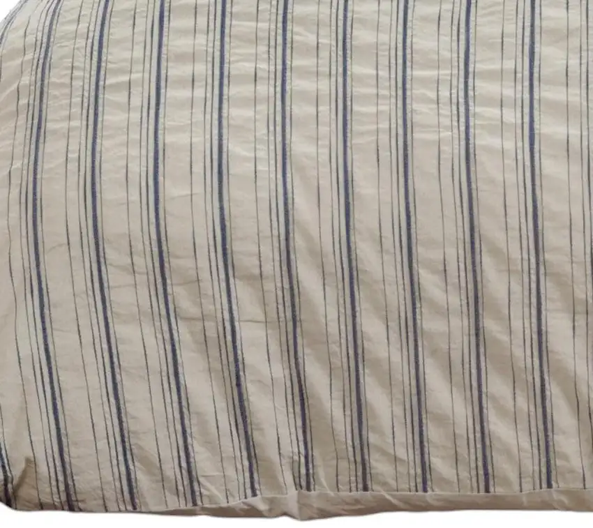 Natural Queen Linen Dry Clean Only Polyester Duvet Cover Photo 3